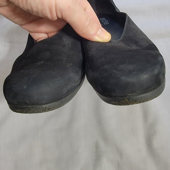 Arche France Slip On Wedge Black Nubuck Shoes Pumps Size 9.5‎ US 40 EU Comfort - Picture 8 of 16